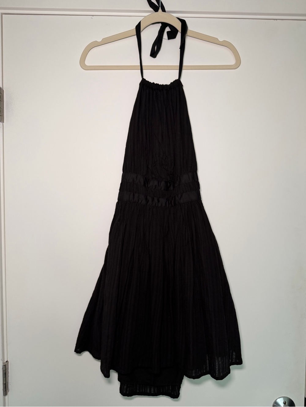 Black Halter Midi Dress - Elegant Summer Style